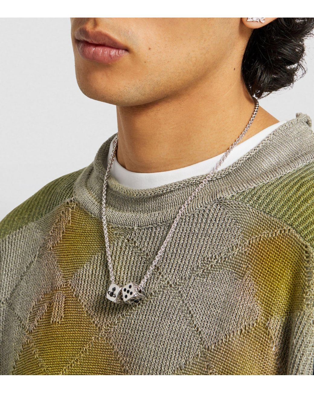Vivienne Westwood Leicester Dice Necklace in Metallic for