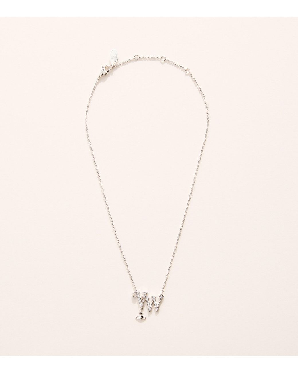 Vivienne Westwood Natural Crystal-Embellished Vw Pendant Necklace