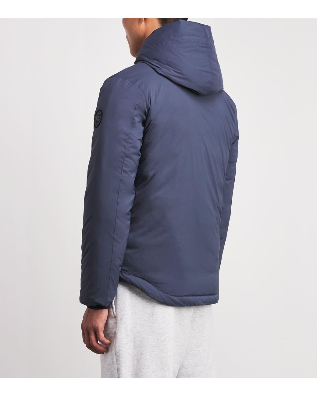 Canada Goose Blue Down Lodge Hooded Jacket for men
