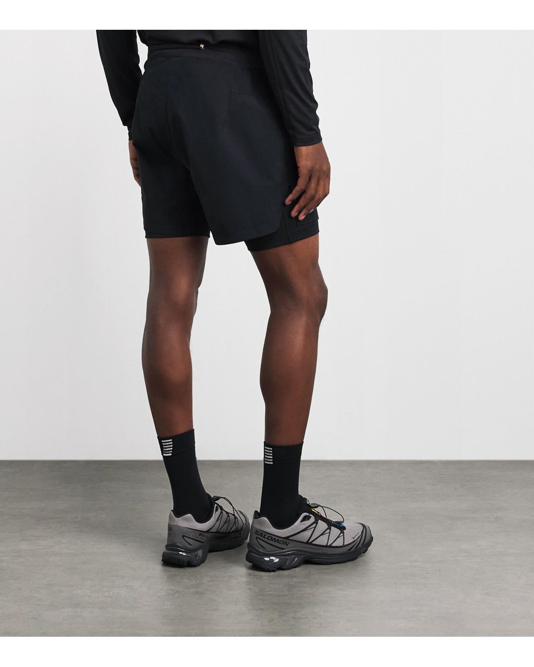 houdini Blue Pace Split Running Shorts for men