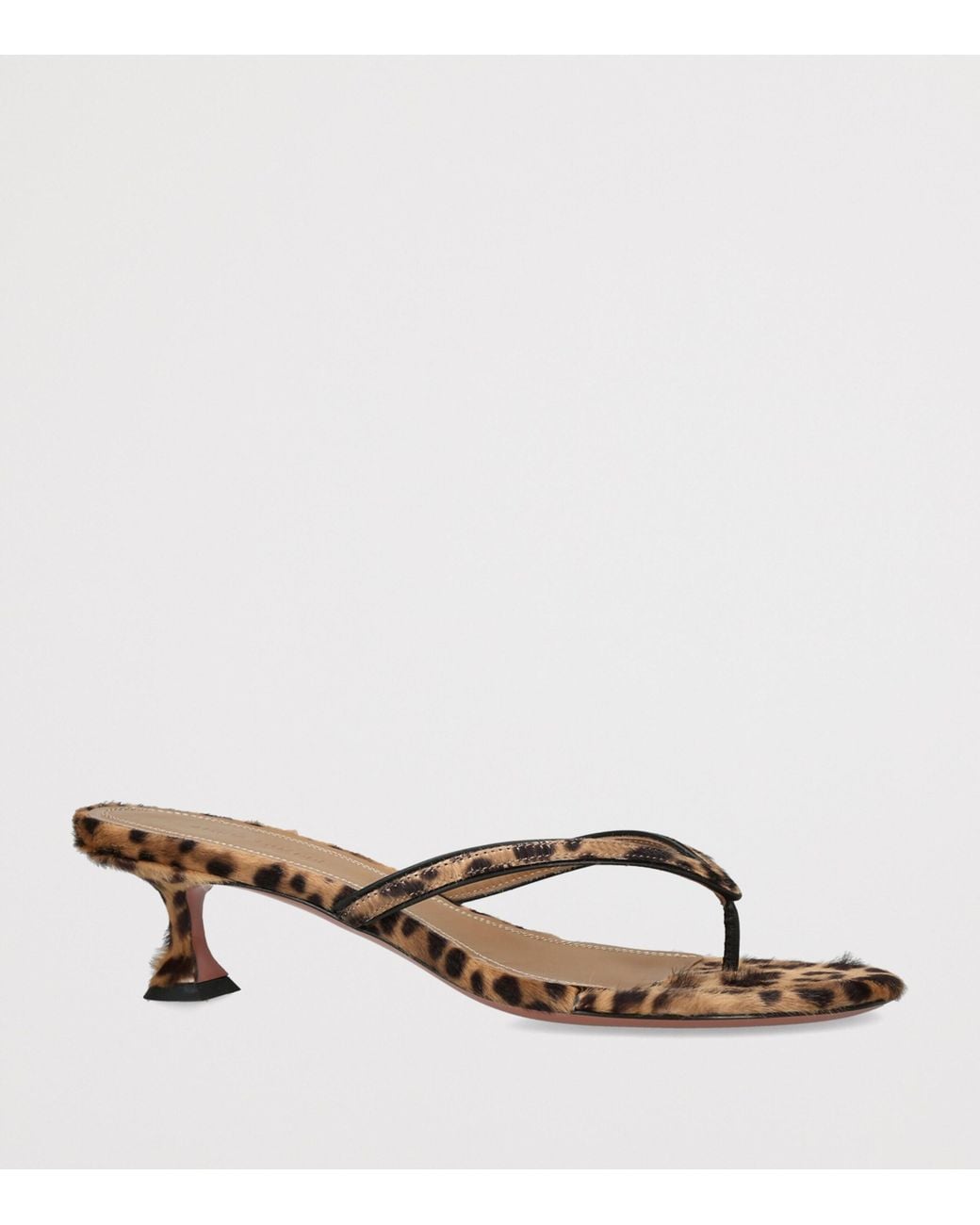 AMINA MUADDI Brown Calf Hair Juliette Sandals 45