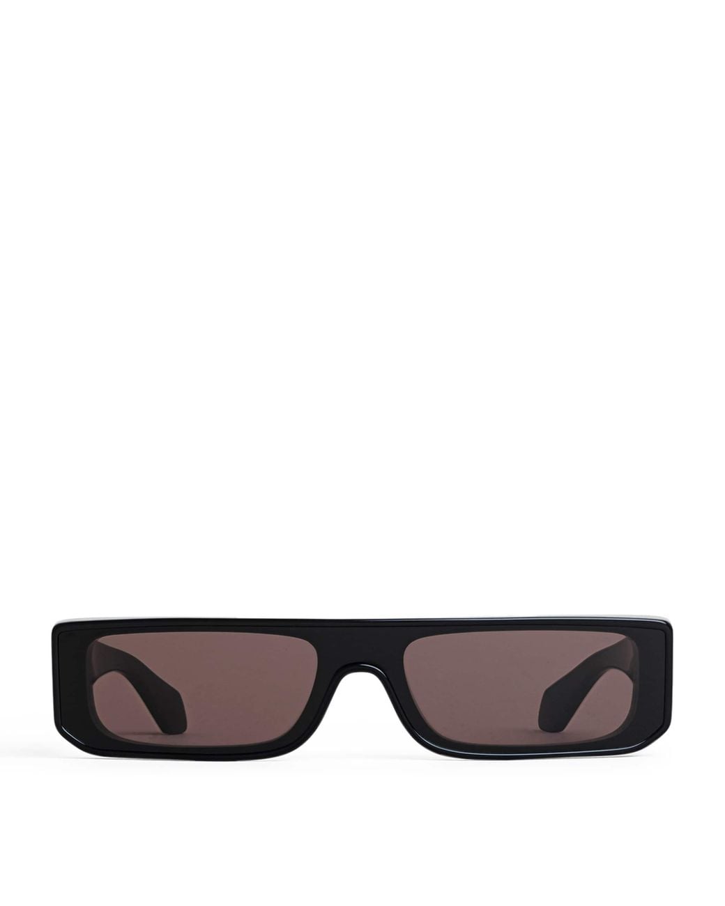 Alaïa Black Acetate Rectangle Mask Sunglasses