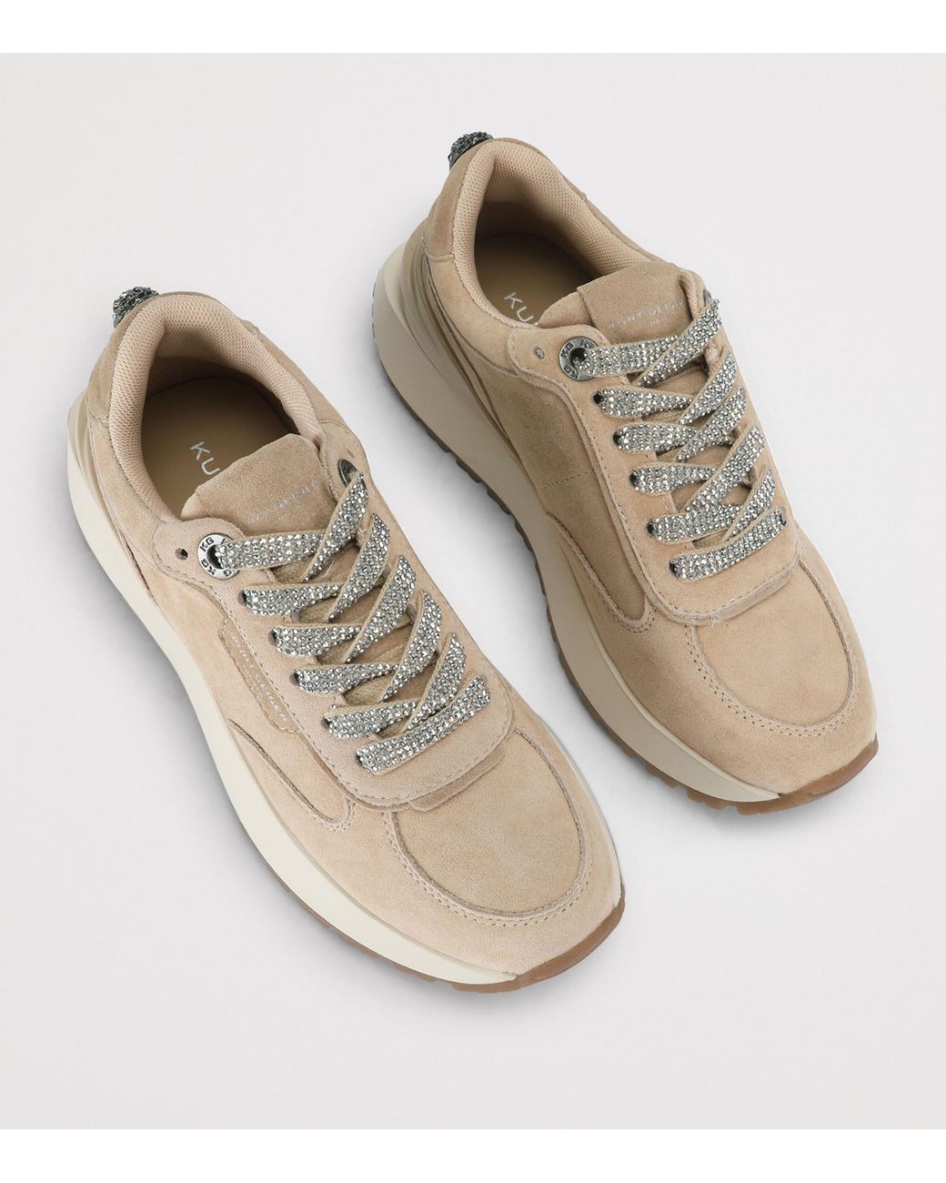 Kurt Geiger Natural Suede Metro Sneakers