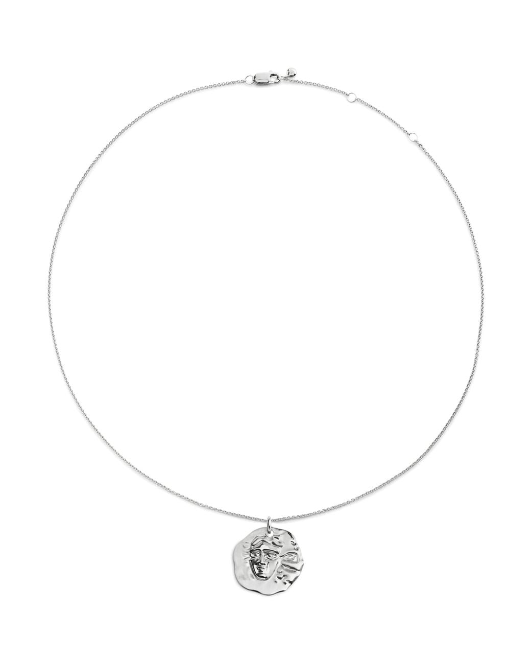 Monica Vinader White Sterling Gemini Zodiac Necklace