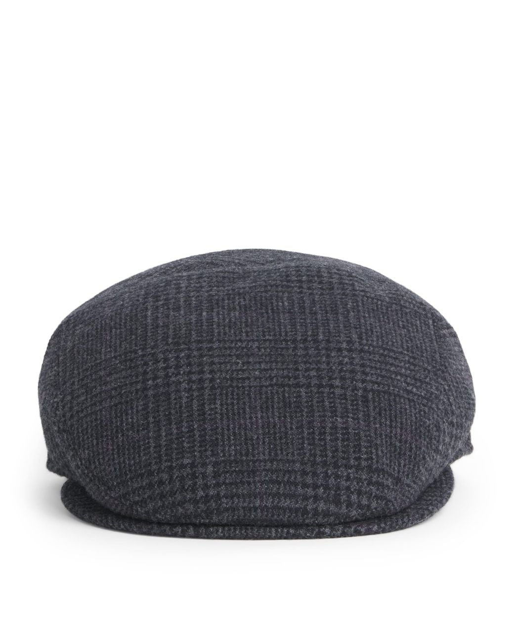 Borsalino Blue Houndstooth Vincenzo Flat Cap for men