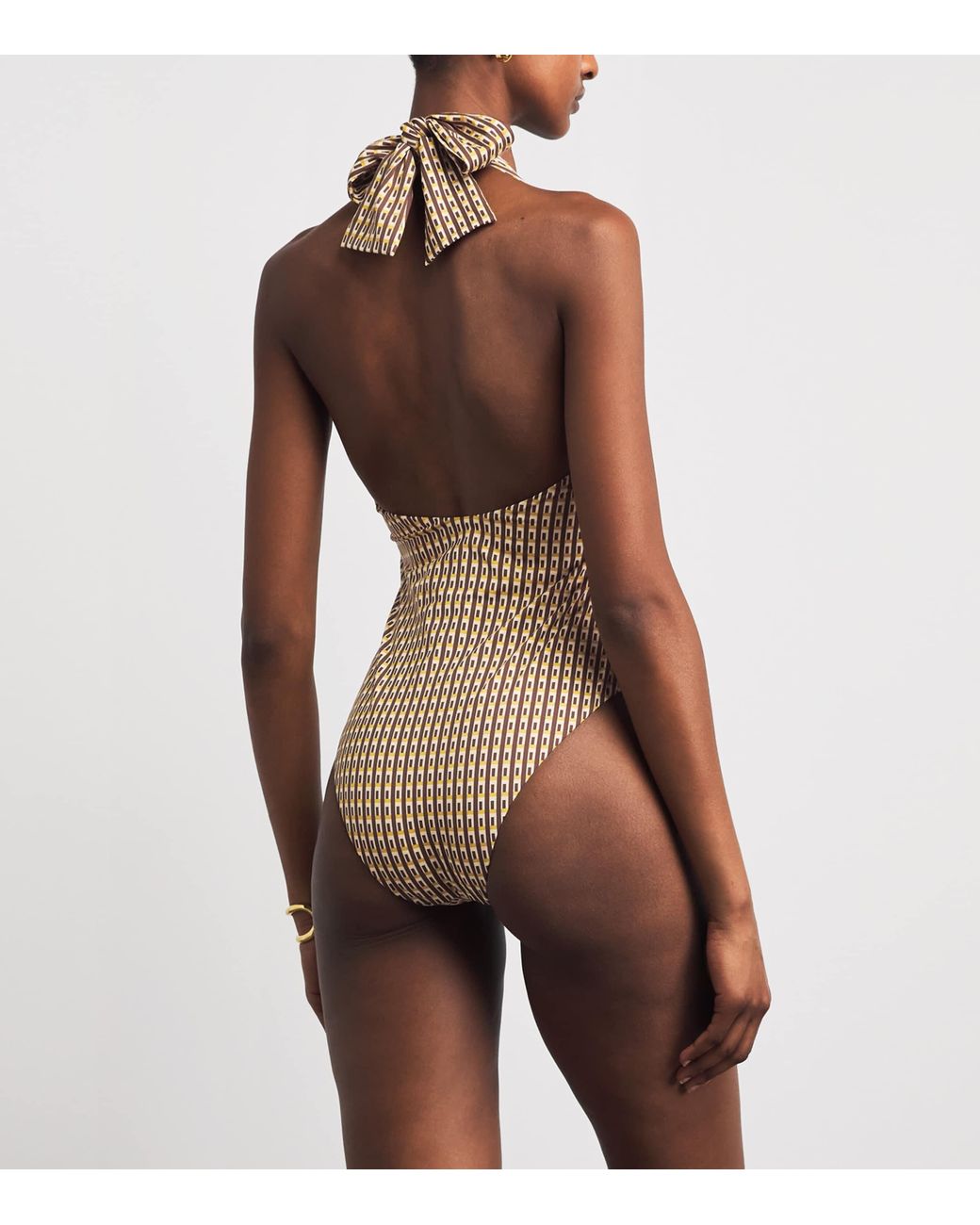 Sir Brown Geometric Cooper Swimsuit