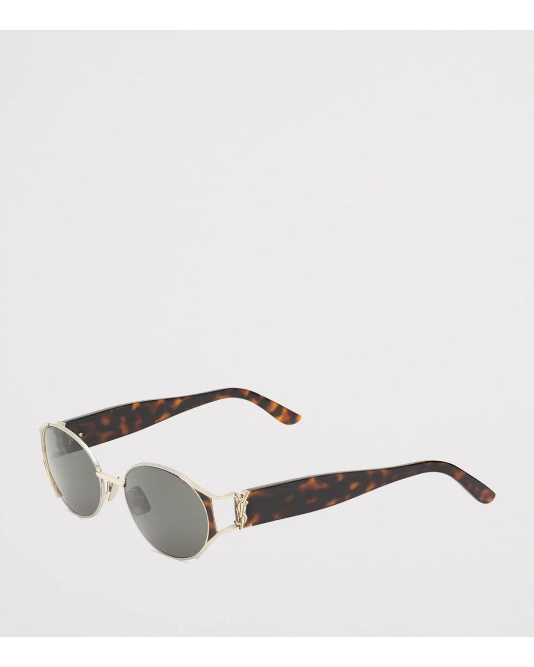 Saint Laurent Metallic Oval Sunglasses