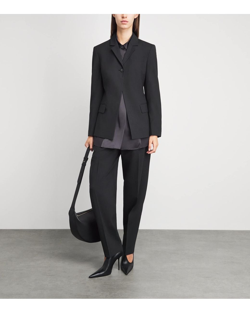 Joseph Black Stretch-Wool Taeo Blazer
