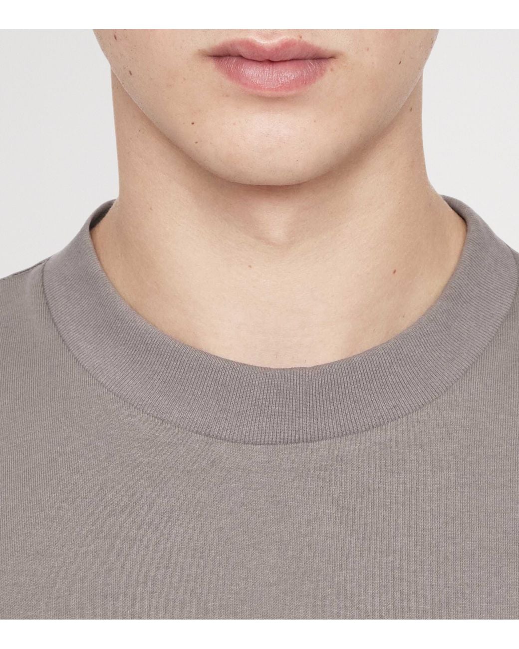 AllSaints Gray Organic Cotton Xander T-Shirt for men