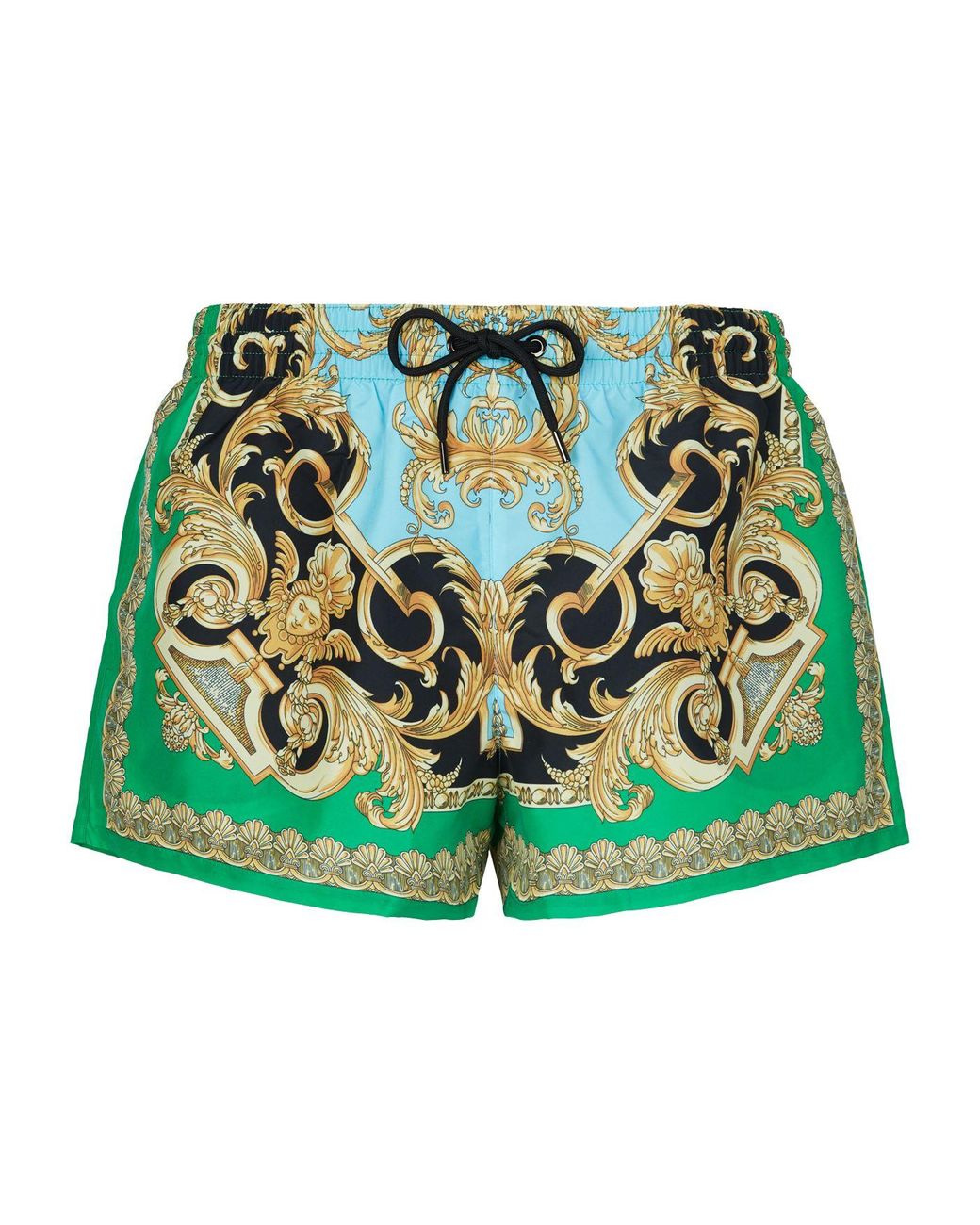 versace green swim shorts