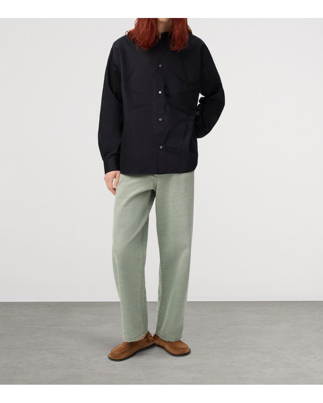 Loewe Black Cotton Anagram Shirt for men