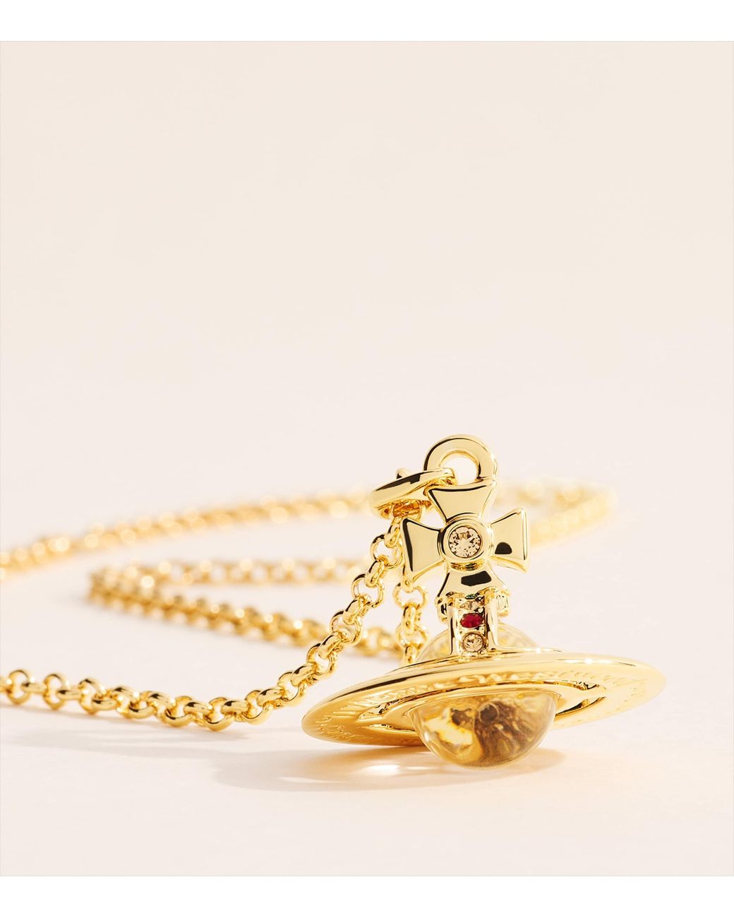 Vivienne Westwood Metallic New Tiny Orb Necklace for men