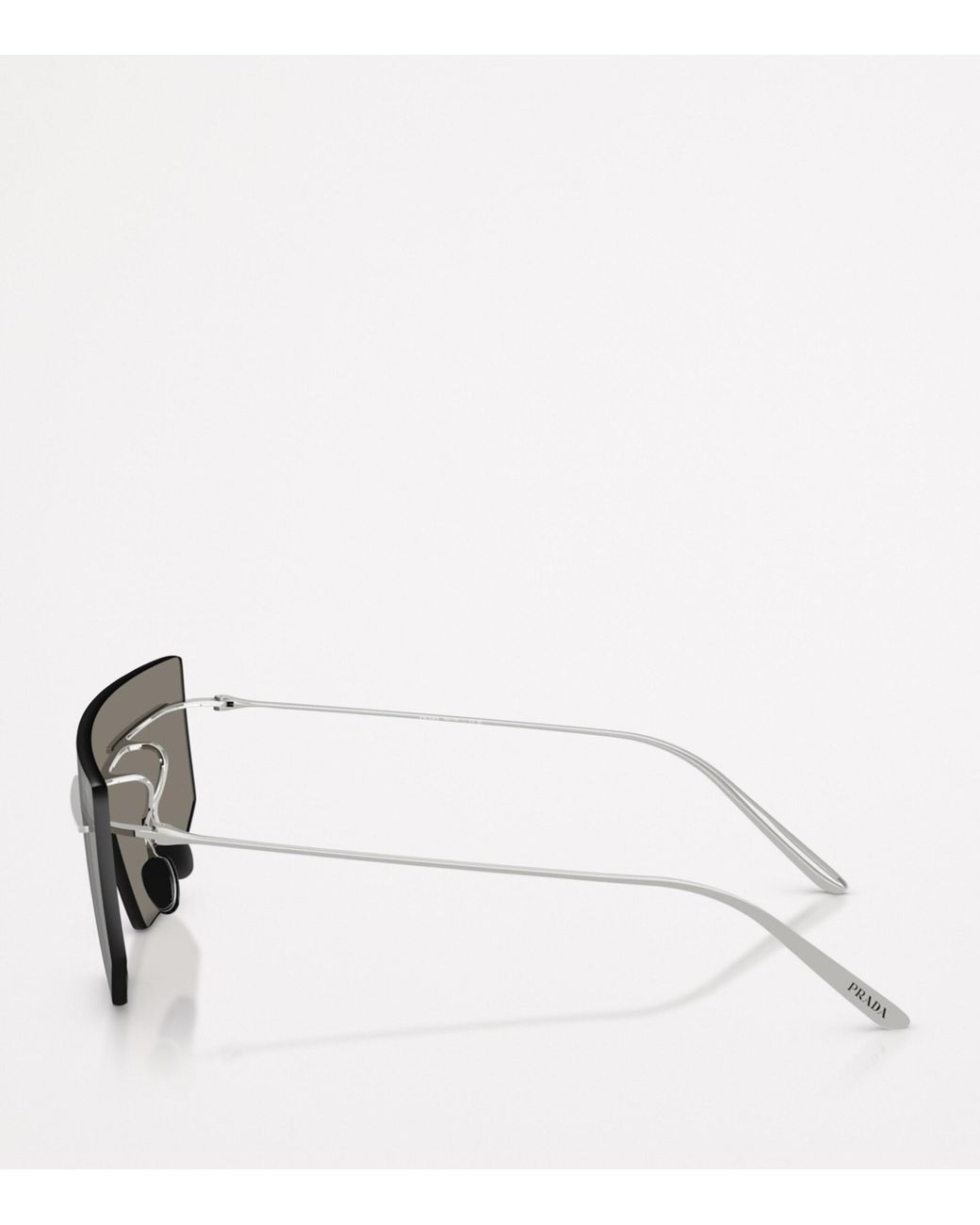 Prada Gray Metal Pr B55S Sunglasses for men