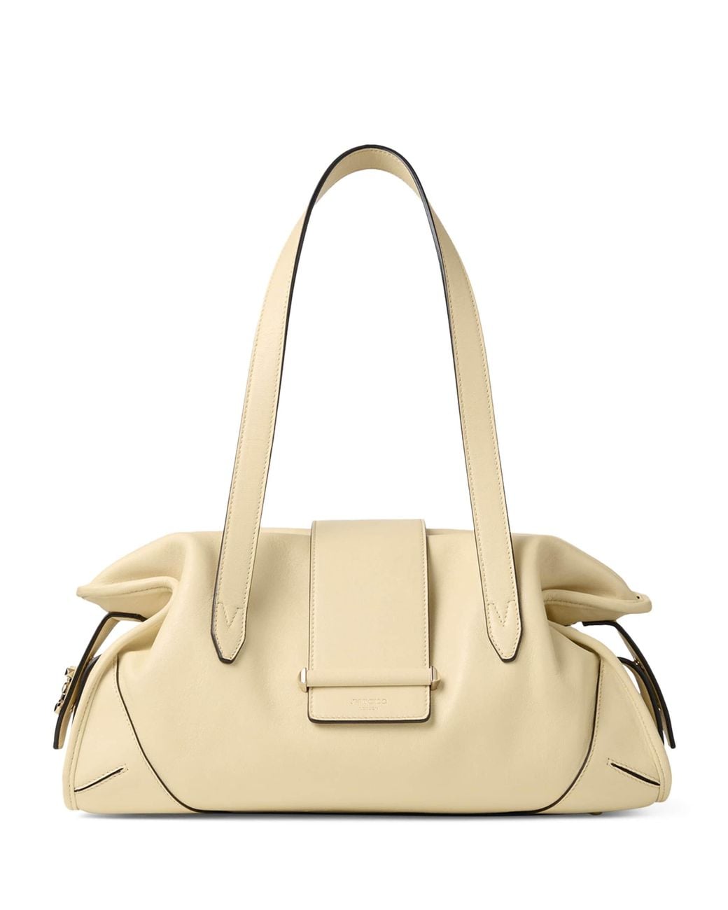 Jimmy Choo Natural Medium Leather Bar Holdall Bag