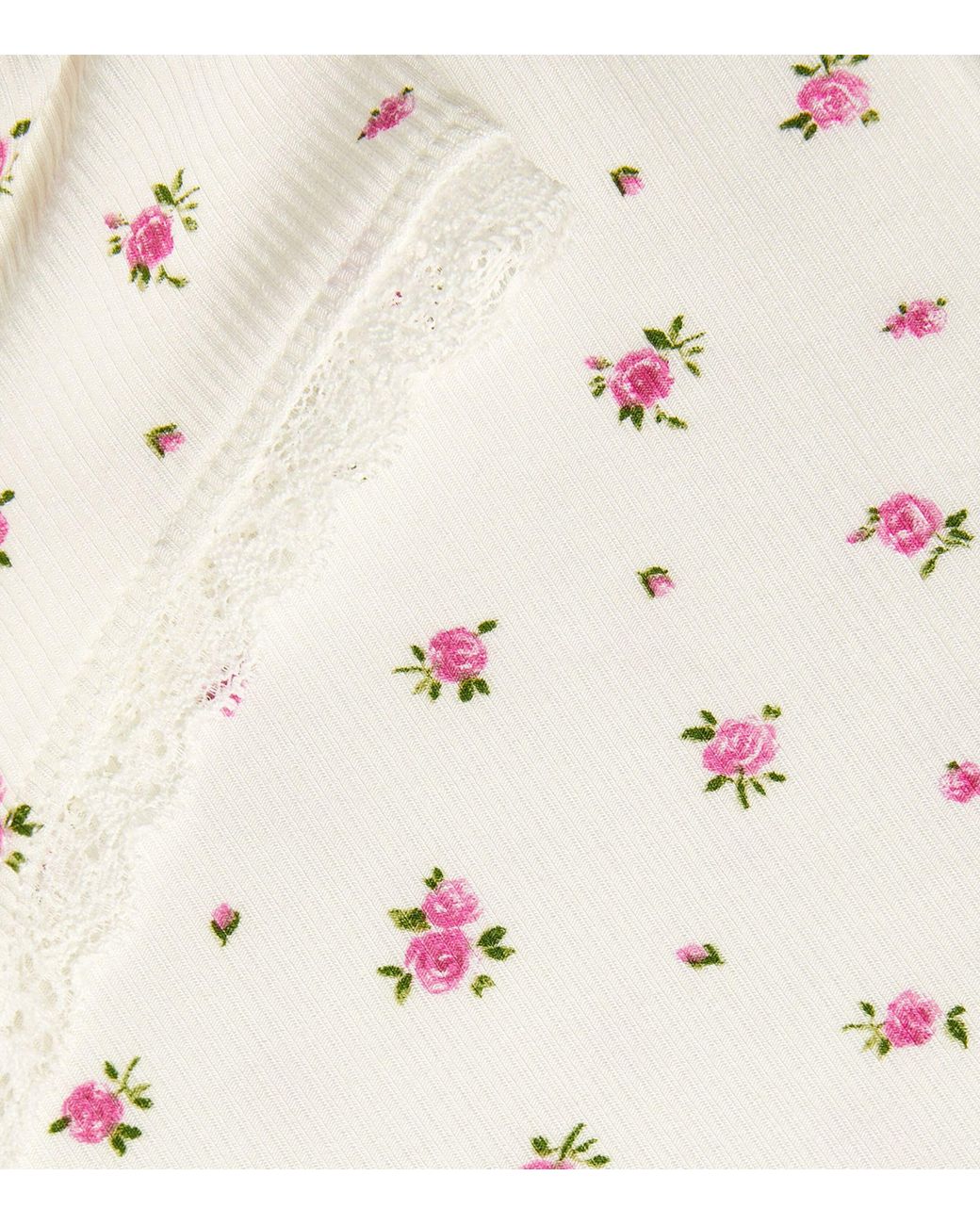 Skims Floral Soft Lounge T-shirt in White | Lyst