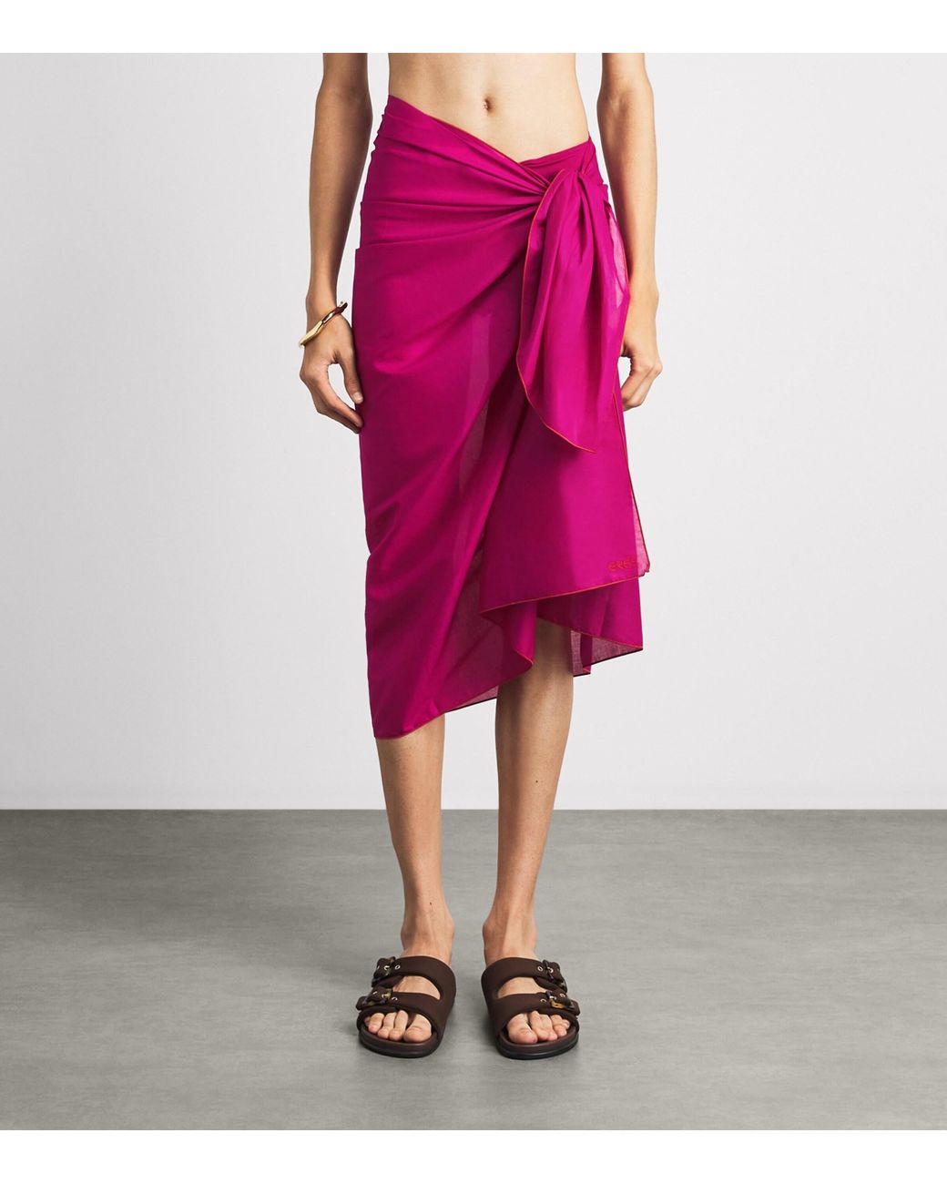 Eres Pink Cotton Voile Cabine Pareo