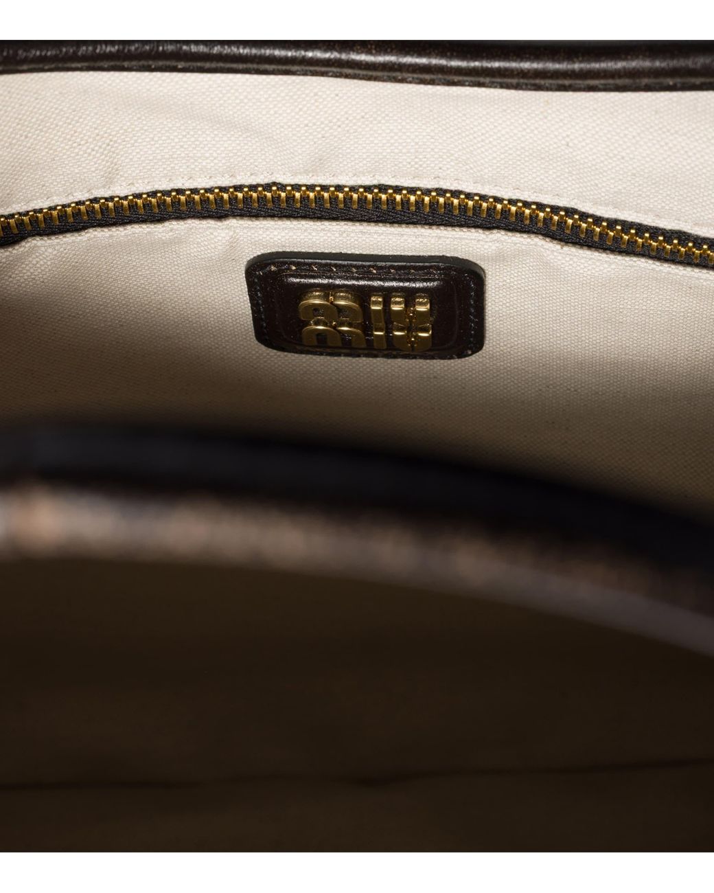 Miu Miu Black Leather Ivy Tote Bag