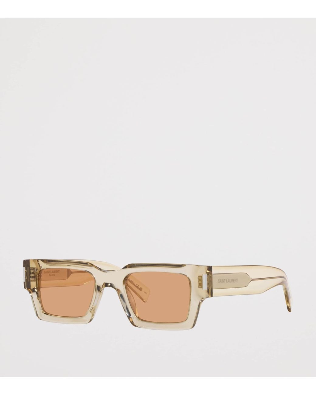 Saint Laurent Natural Sl 572 Rectangular Sunglasses