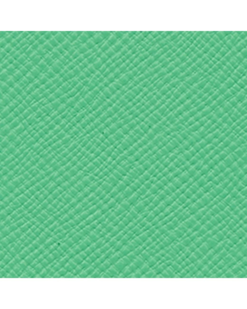 Smythson Green Leather Panama Multi-Zip Travel Wallet for men