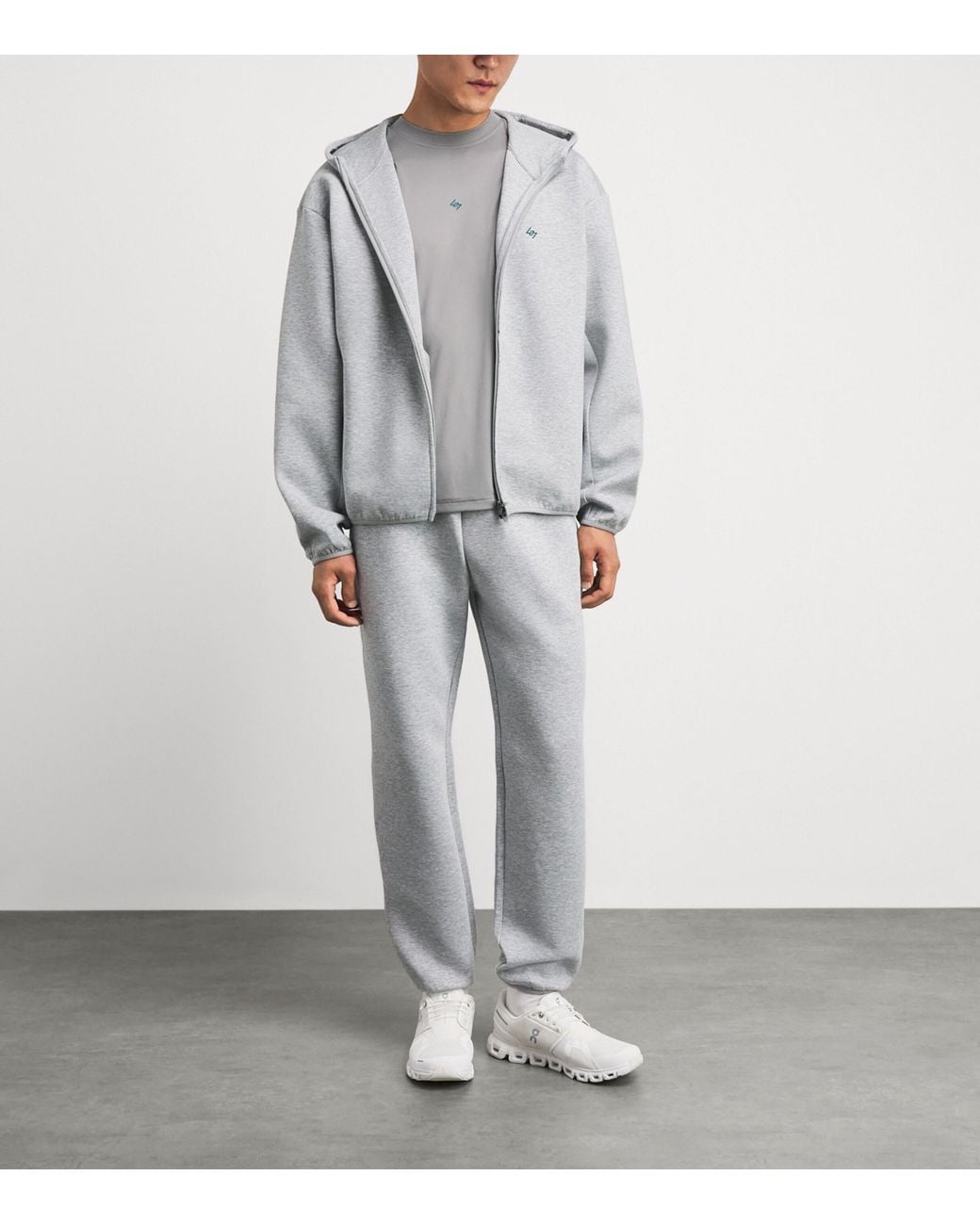 REPRESENT 247 Gray 247 Numbers Zip-Up Hoodie for men