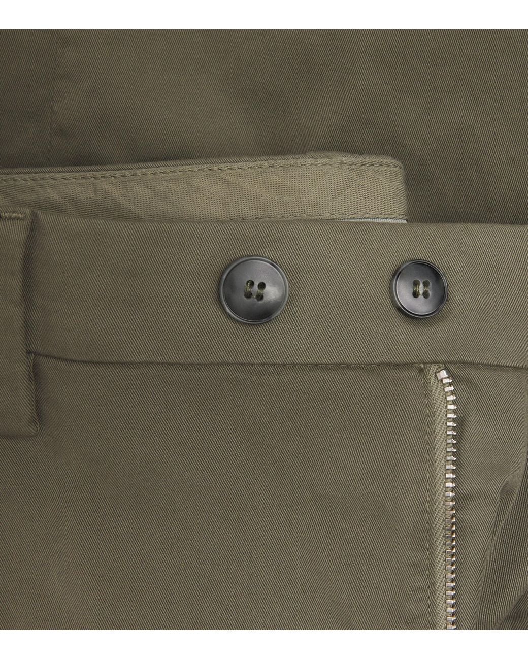 Canali Gray Stretch-Cotton Straight Chinos for men