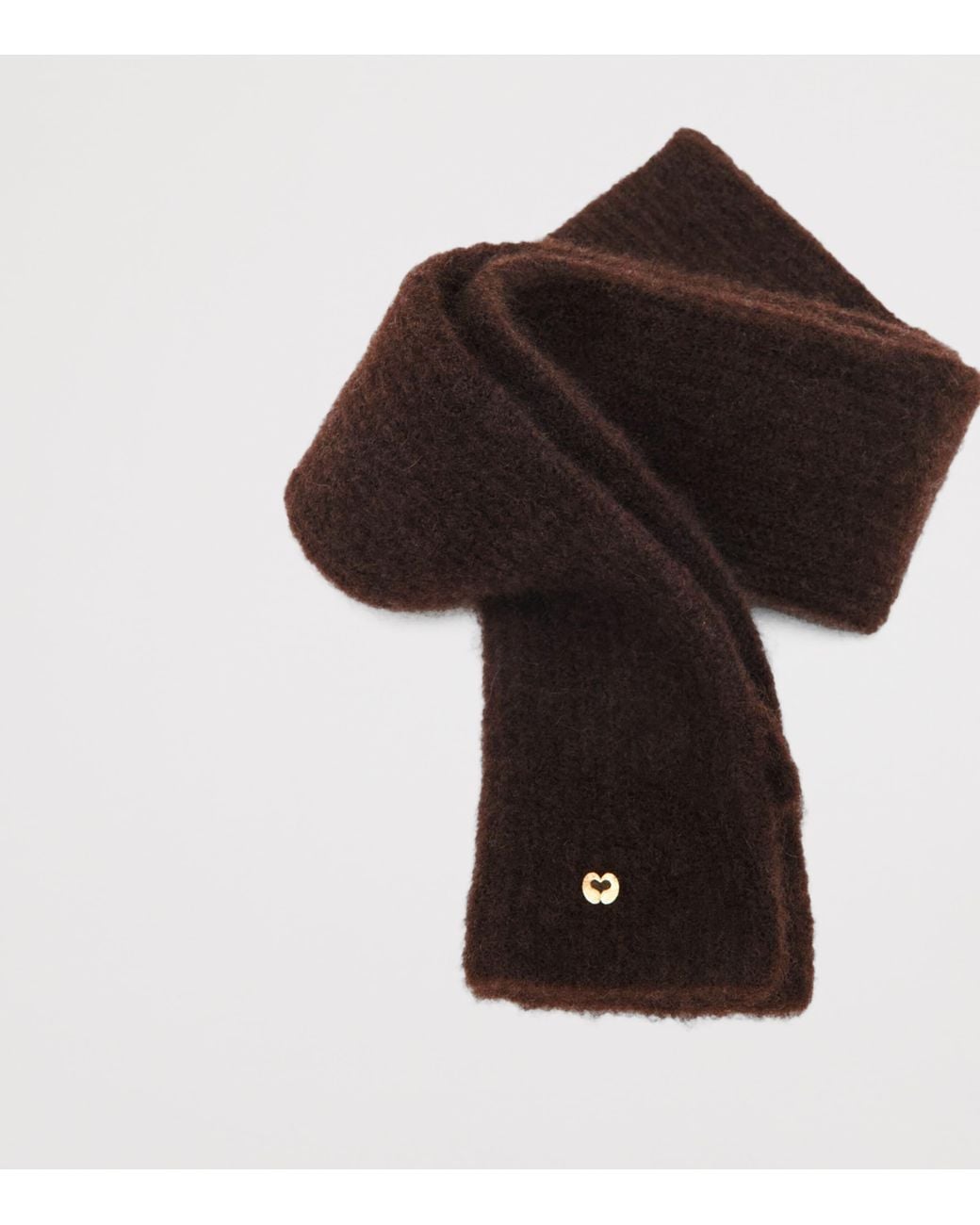 Maje Brown Yak-Blend Mittens