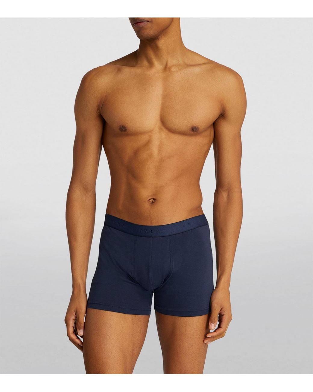 Falke Blue Egyptian Cotton Boxer Briefs for men