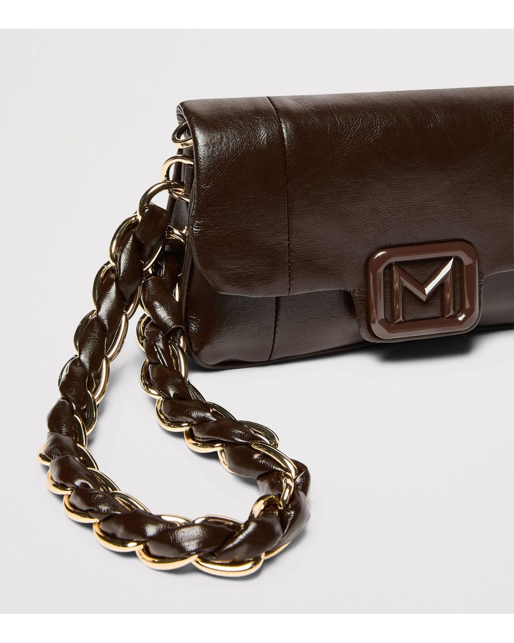 Marella Brown Medium Le Muse Clutch Bag