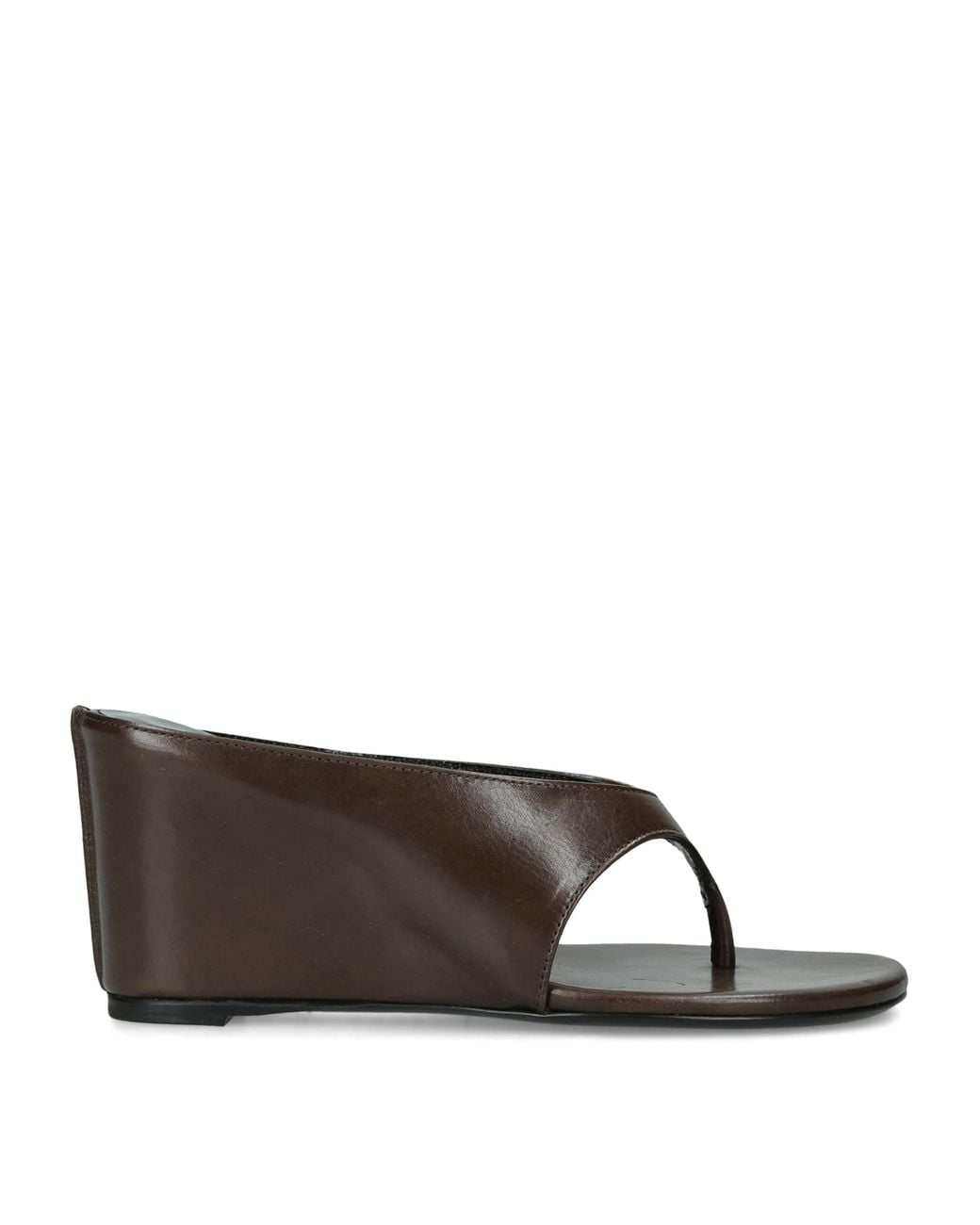 Jude Brown Leather Yaga Wedge Sandals 85