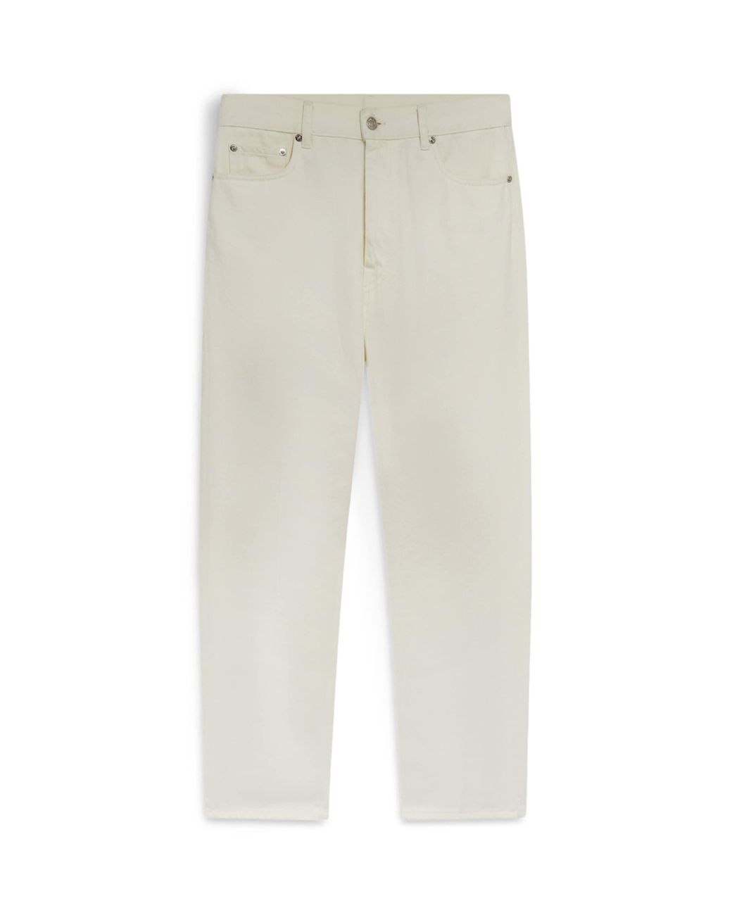Dunhill White Sea Island Cotton Straight Jeans for men
