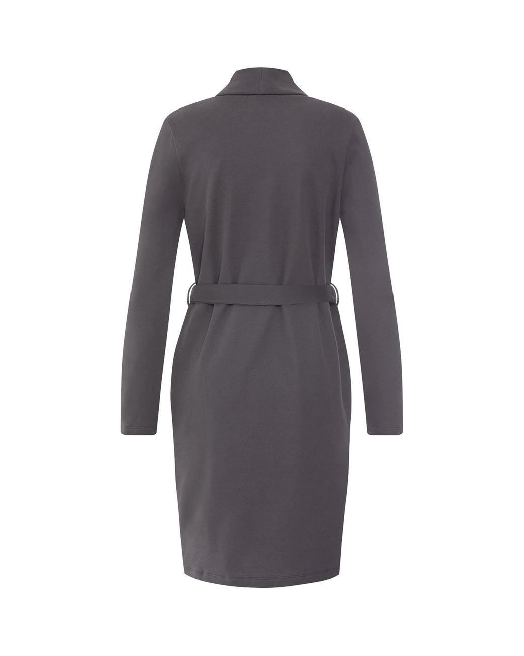 Hanro Gray Cotton-Blend Robe