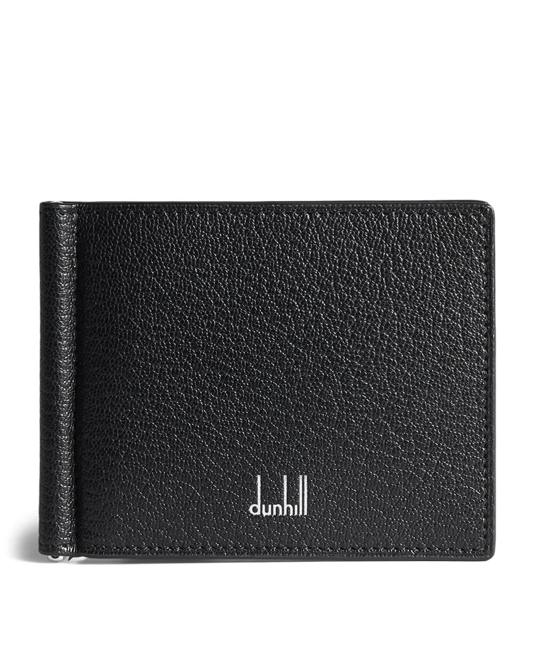 Dunhill Black Goatskin Duke Fine Bifold Wallet for men