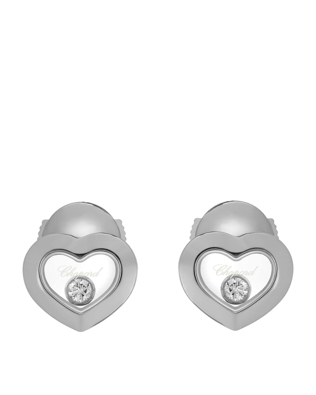 Chopard Metallic And Diamond Happy Diamonds Icons Earrings