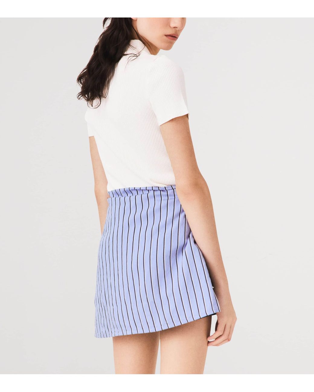 Maje White Ribbed Polo Shirt