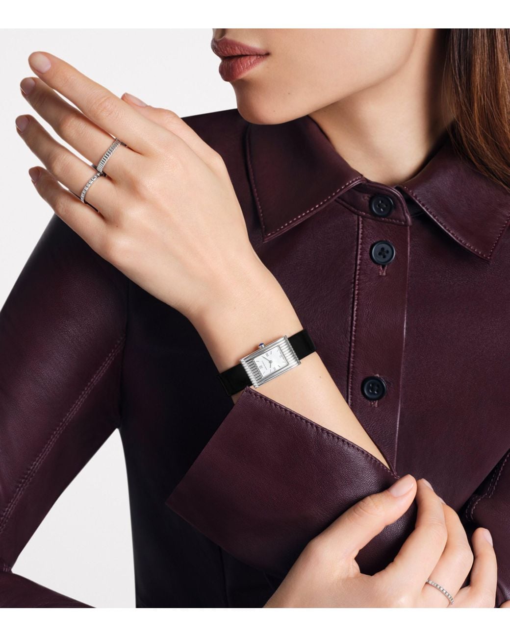 Boucheron Black Stainless Steel Reflet Watch