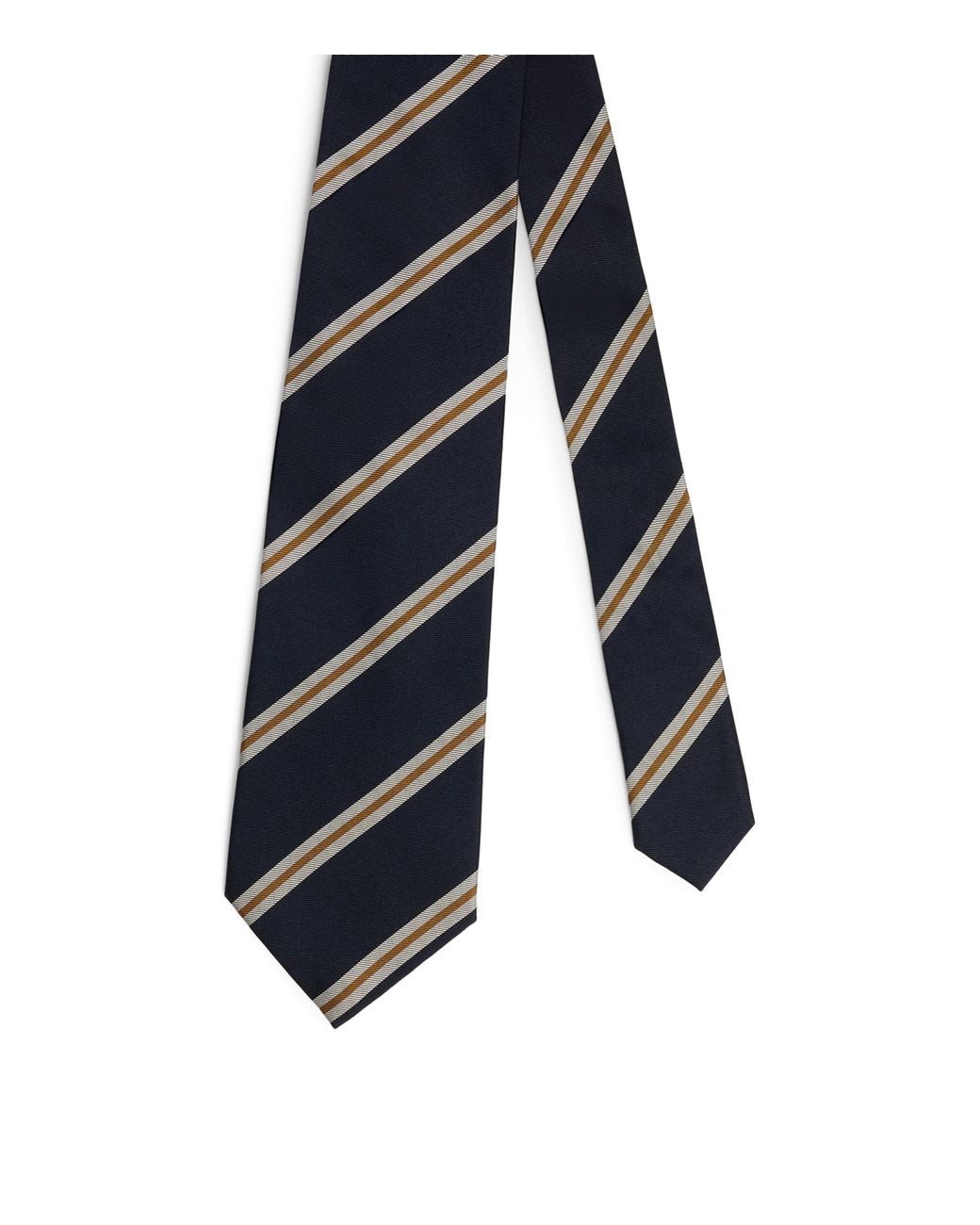 Dunhill Blue Silk Grenadine Stripe Tie for men