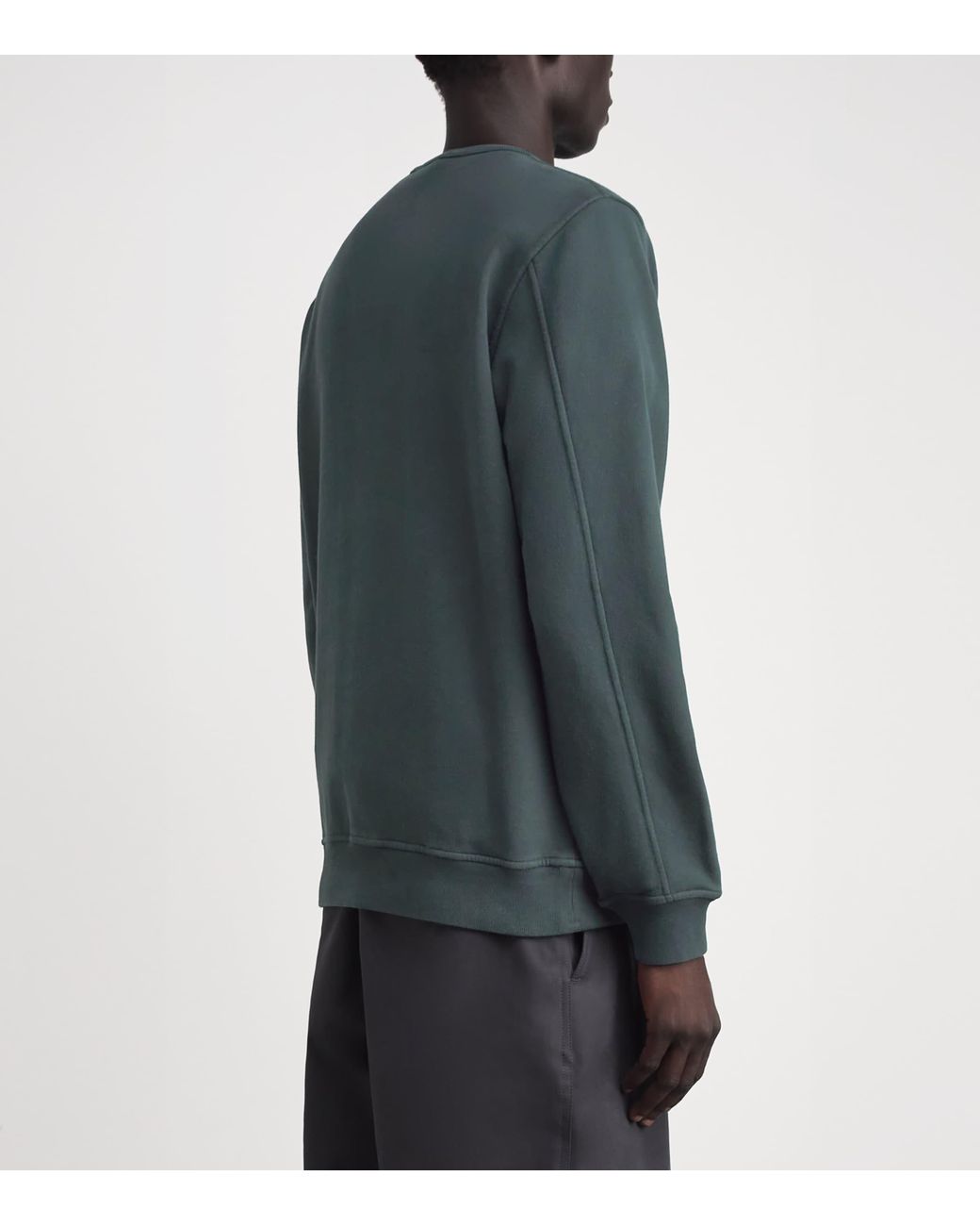 Stone Island Green Cotton Compass Pocket Sweatshirt for men