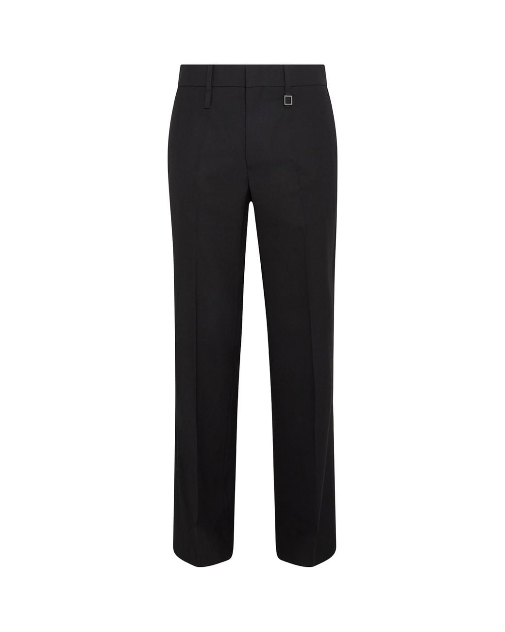 Wooyoungmi Black Wool Straight Trousers for men