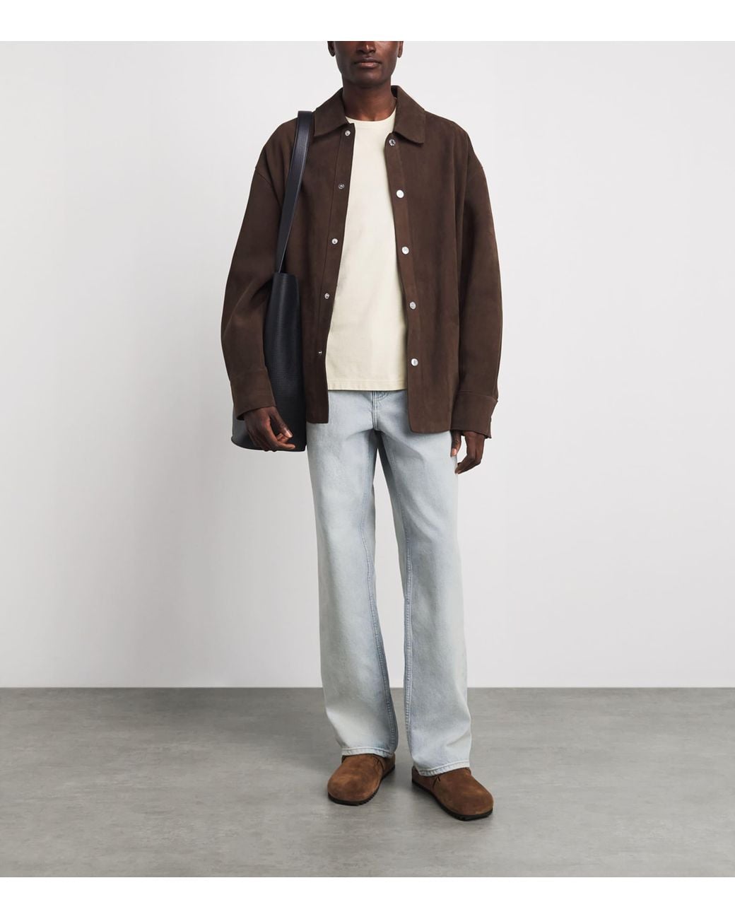 PAIGE Gray Doheny Wide-Leg Jeans for men