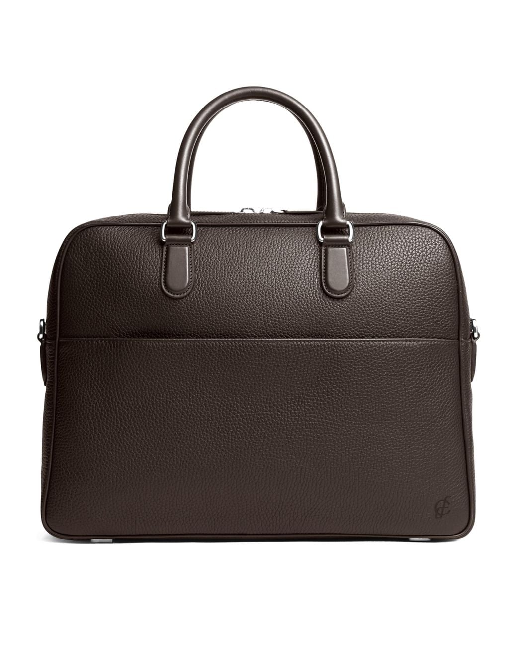 Carl Friedrik Brown Leather Dunloe Briefcase for men