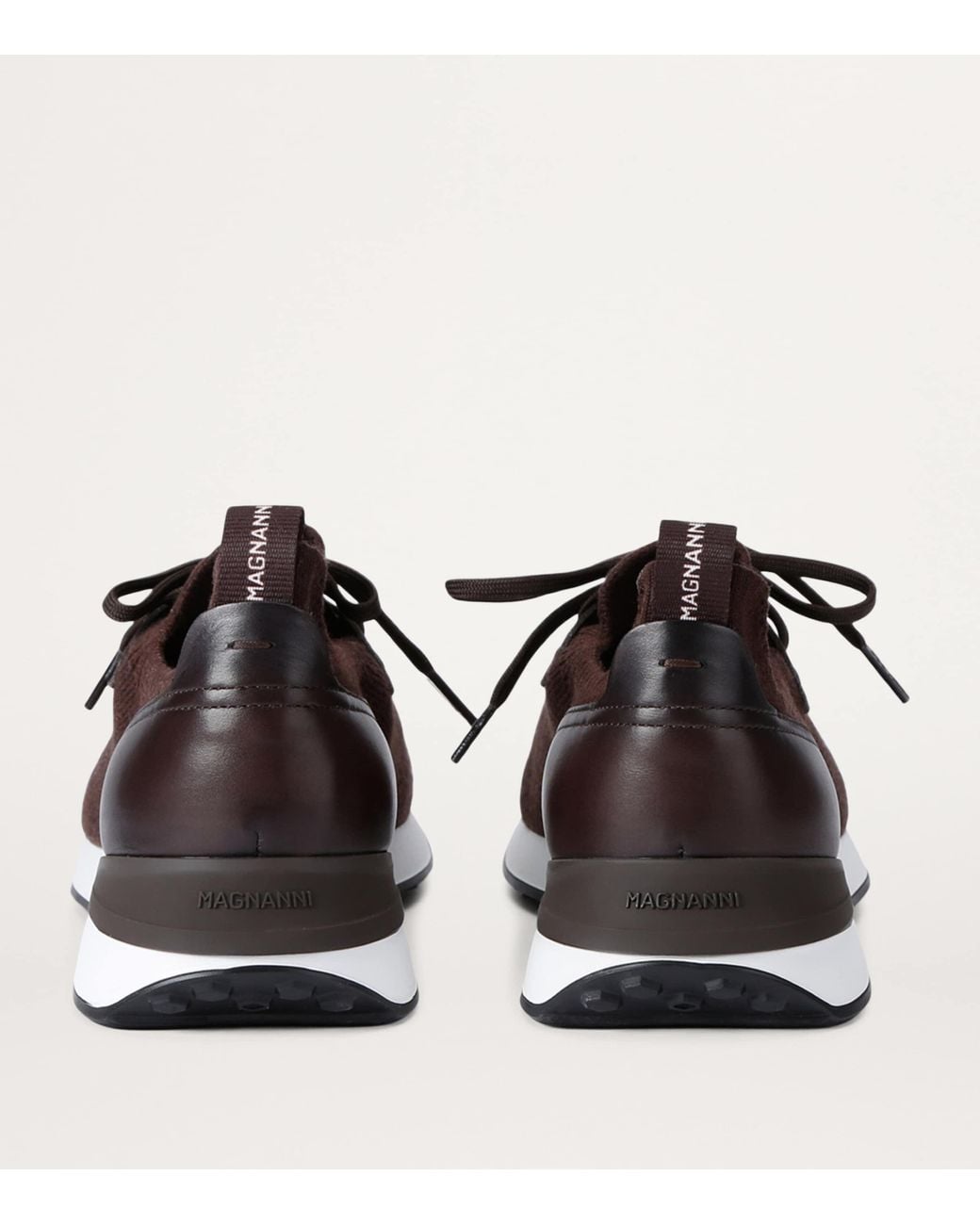 Magnanni Shoes Brown Stratus Lyteknit Sneakers for men