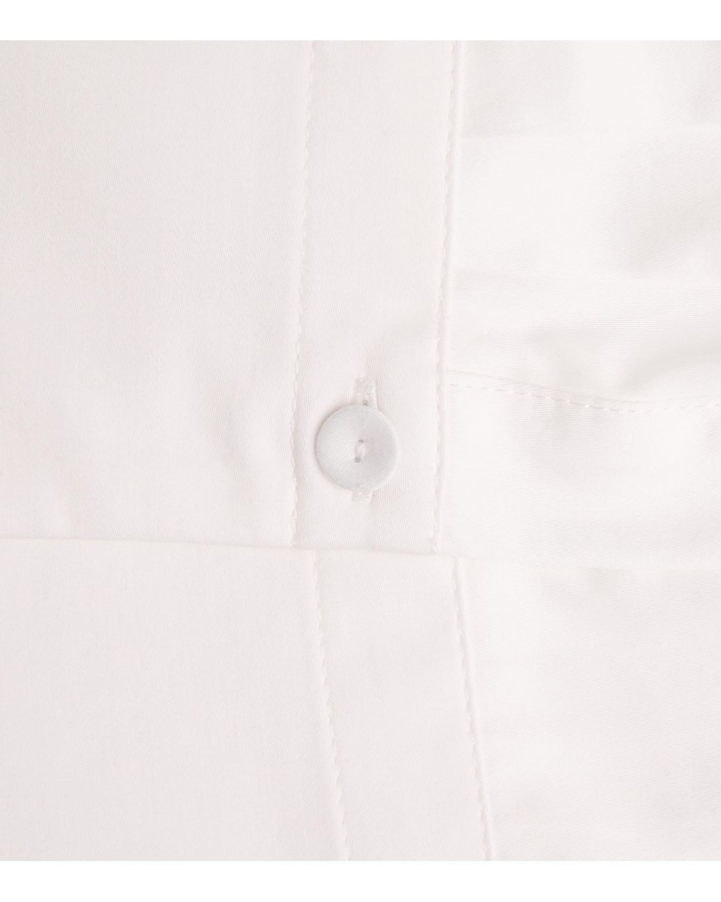 ME+EM White Cotton Half-Placket Layering Top