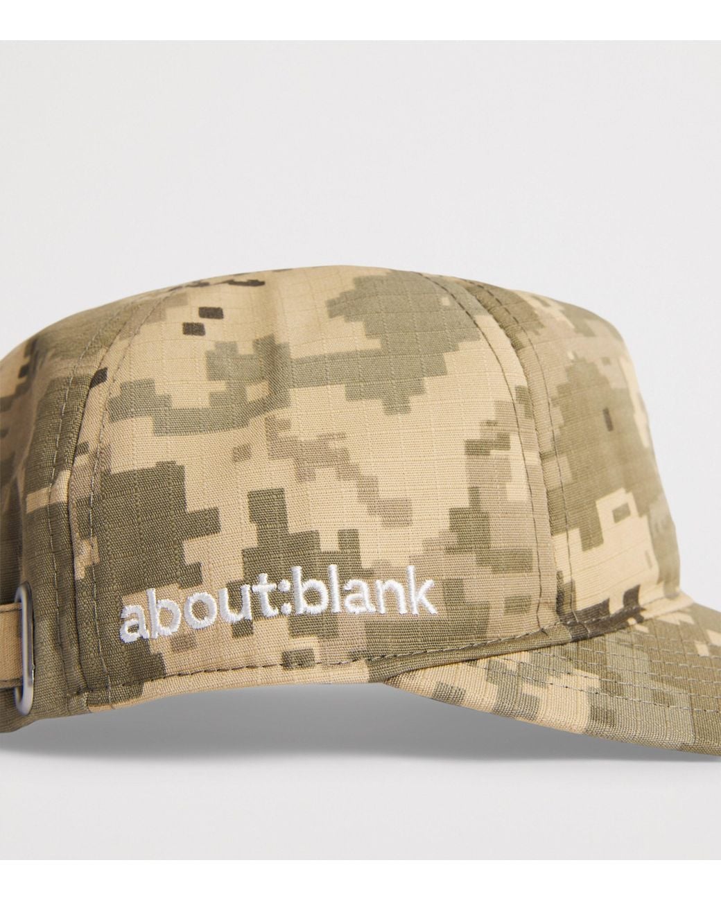 About Blank Metallic Pixelated Camouflage Monogram Cap for men