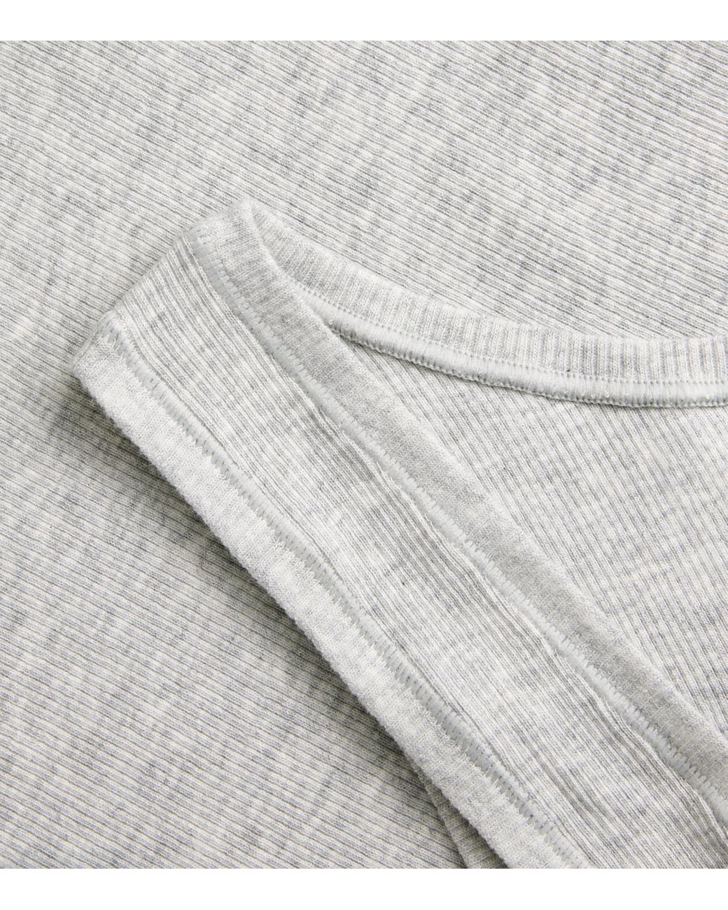Skims White Stretch-Cotton Ribbed Tank Top