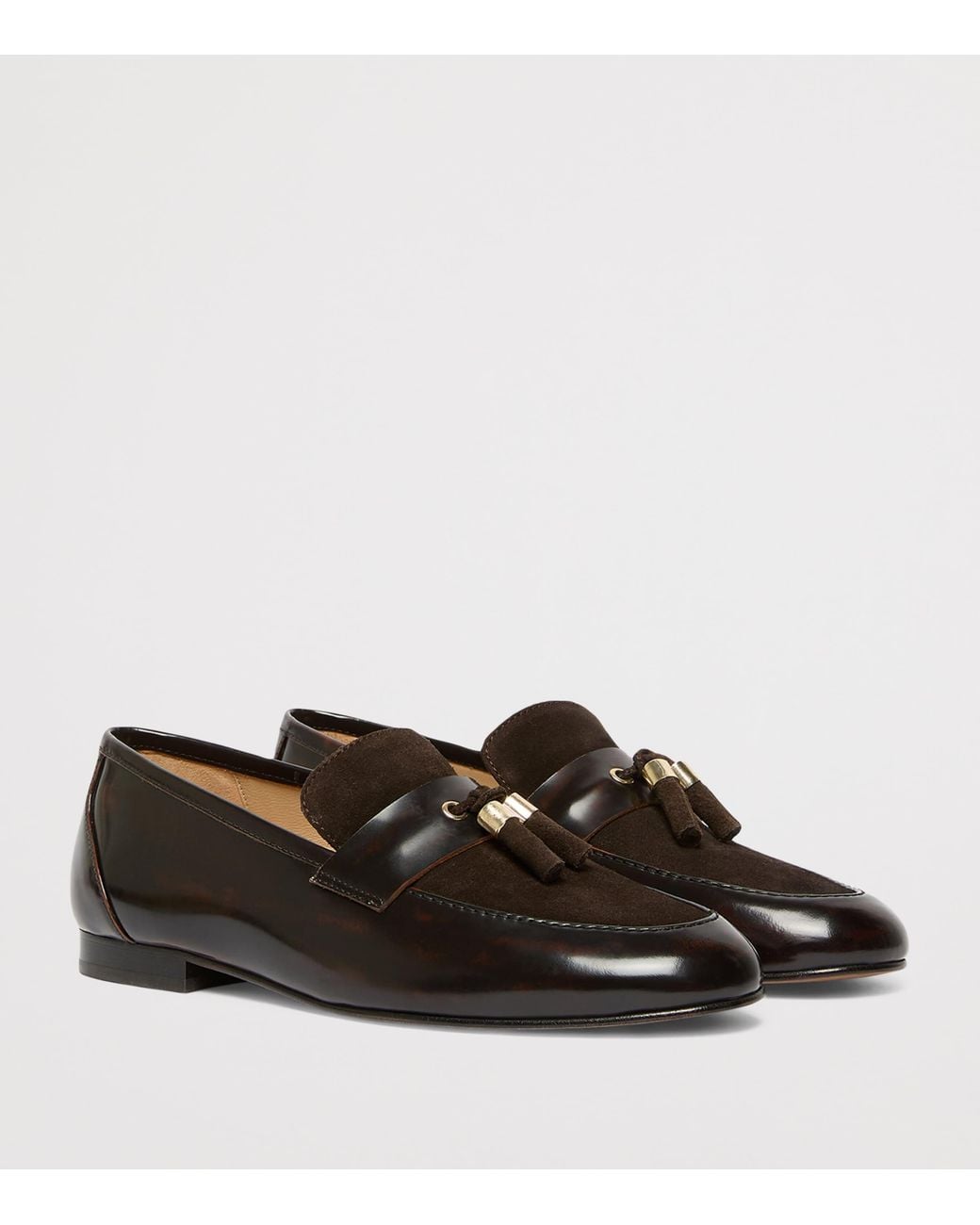 Marina Rinaldi Black Leather-Suede Moccasins