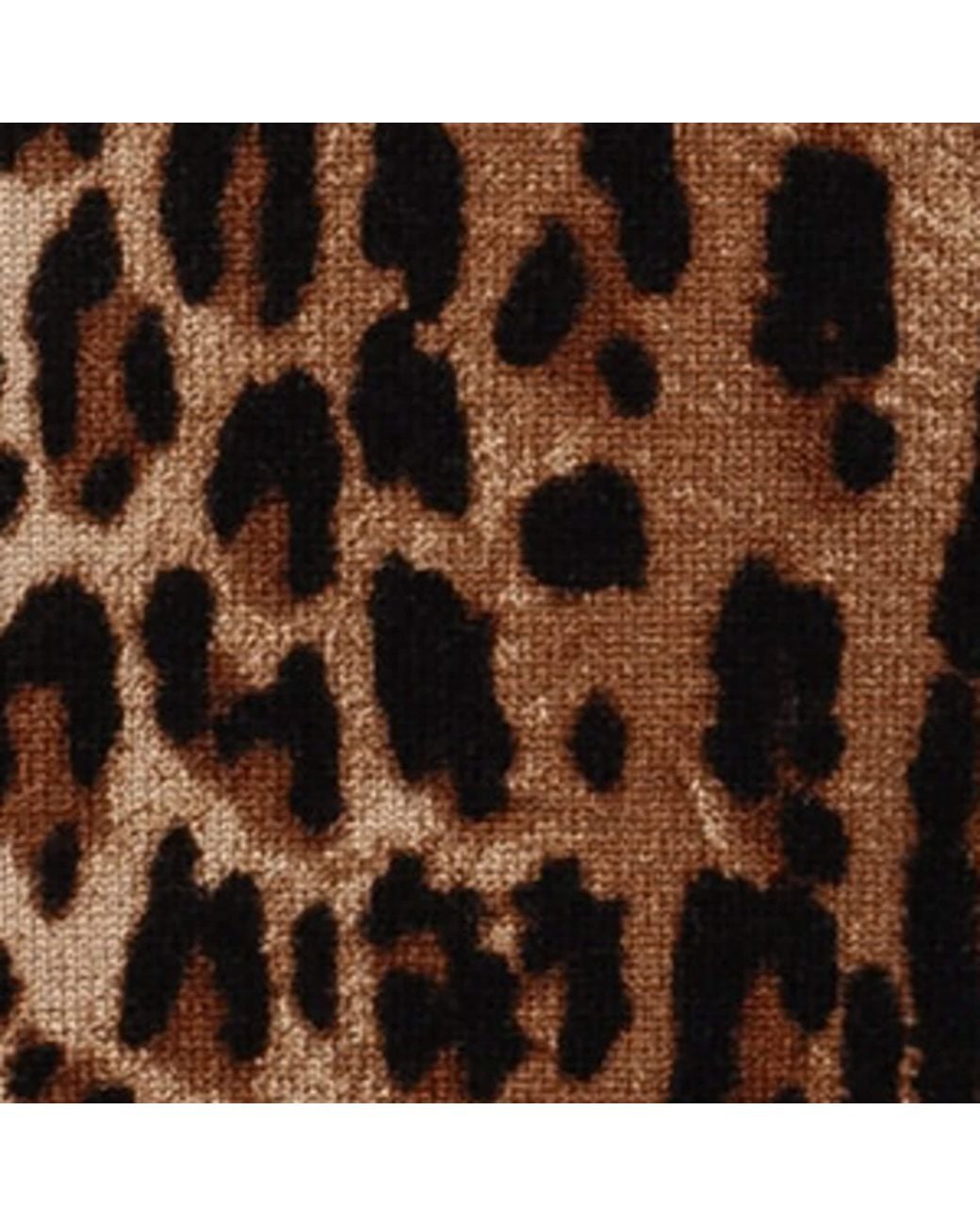 Prada Brown Cashmere Leopard Print Sweater