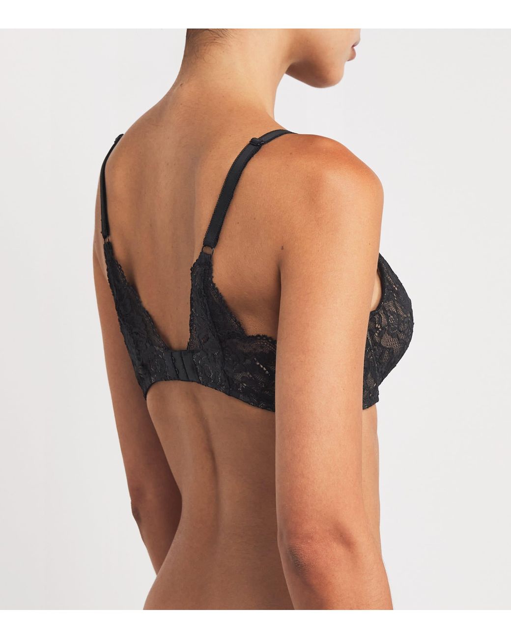 Aubade Black Lace Rosessence Triangle Bra