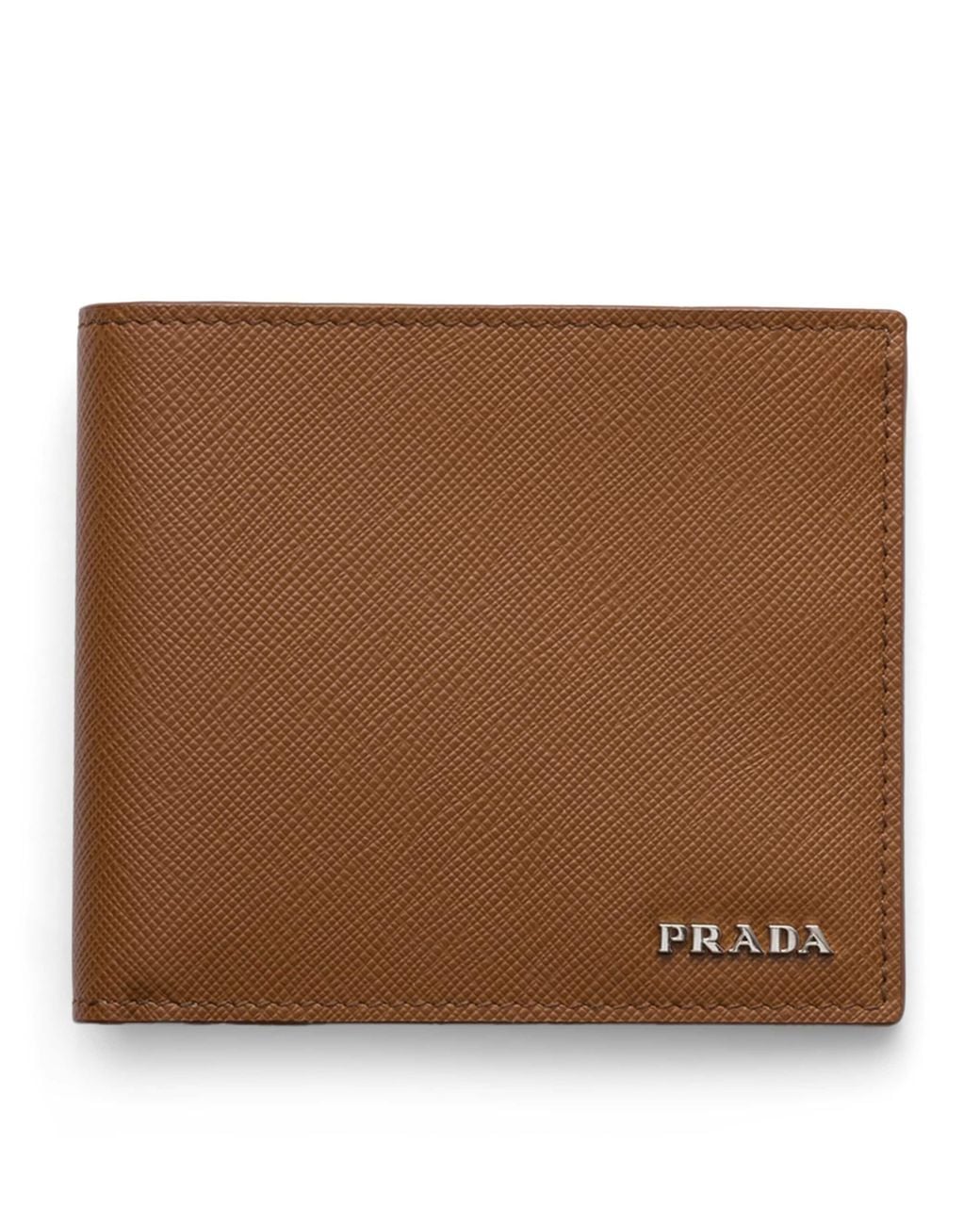 Prada Brown Saffiano Leather Wallet for men