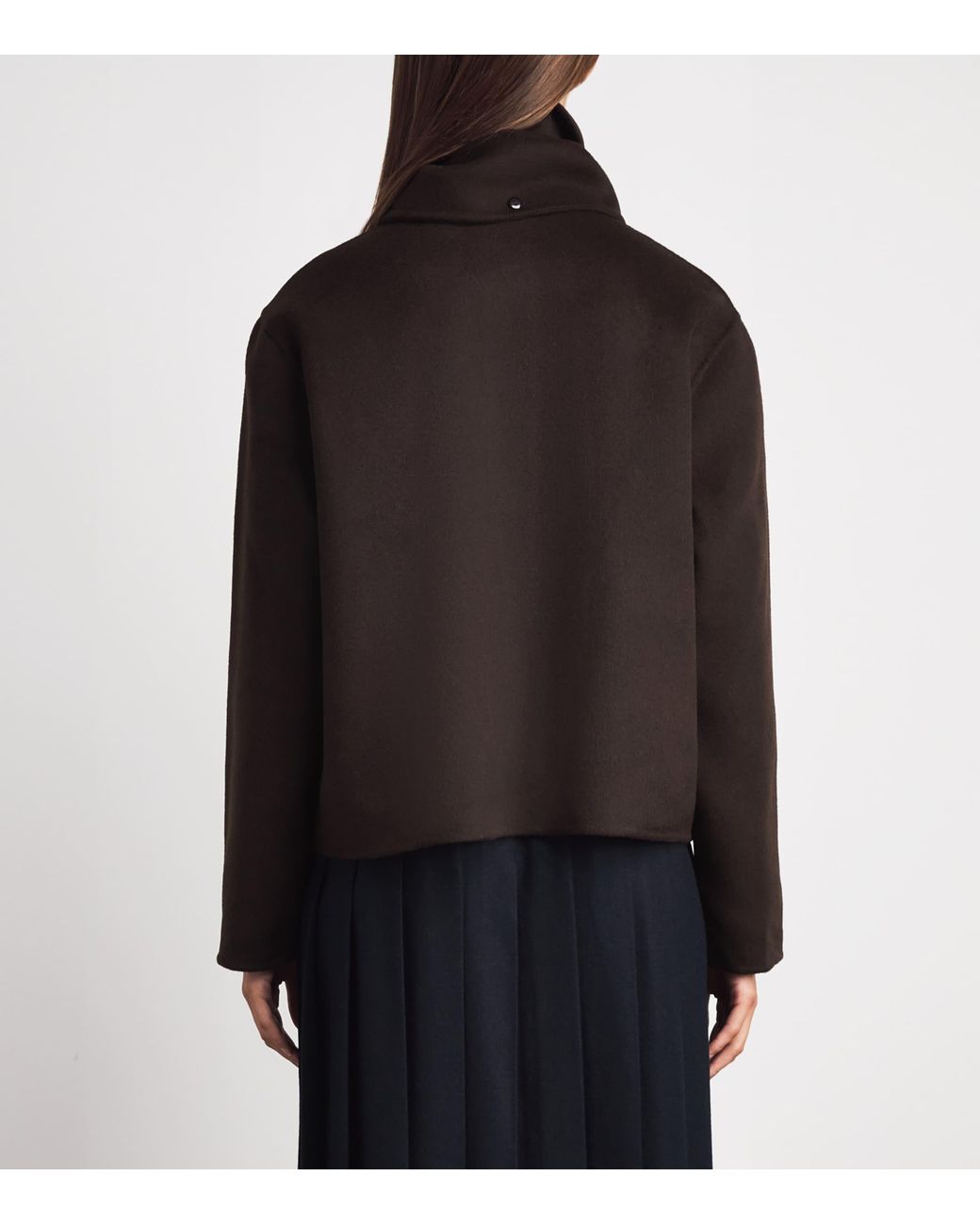 Claudie Pierlot Black Wool-Blend Scarf Jacket