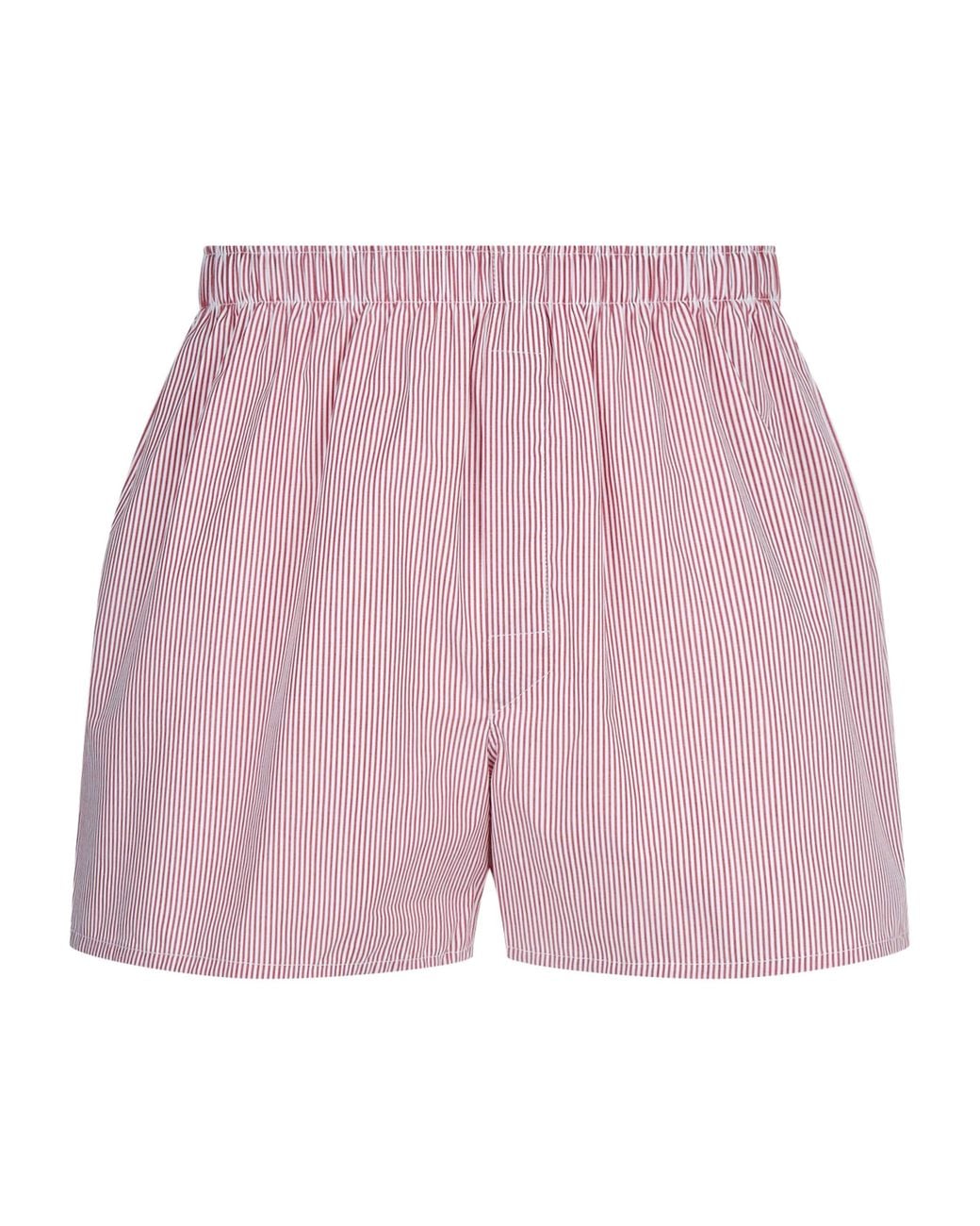 Sunspel Pink Mini Check Boxers for men